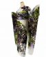成人式振袖[ROLA]白・黒紫抹茶の市松に大きな牡丹と亀甲[身長162cmまで]No.950